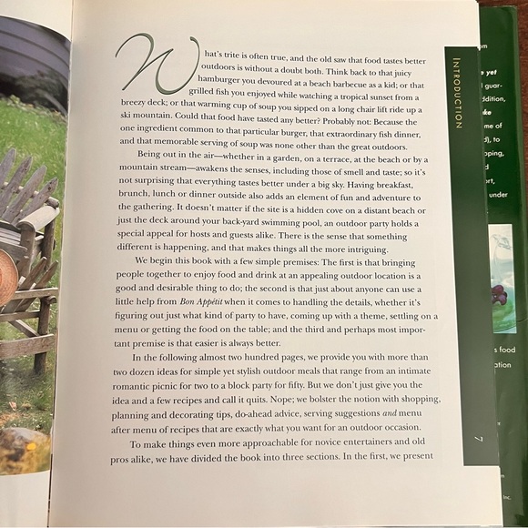 Bon Appetit : Outdoor Entertaining Hardcover w/ Sleeve Cookbook. - Picture 6 of 14